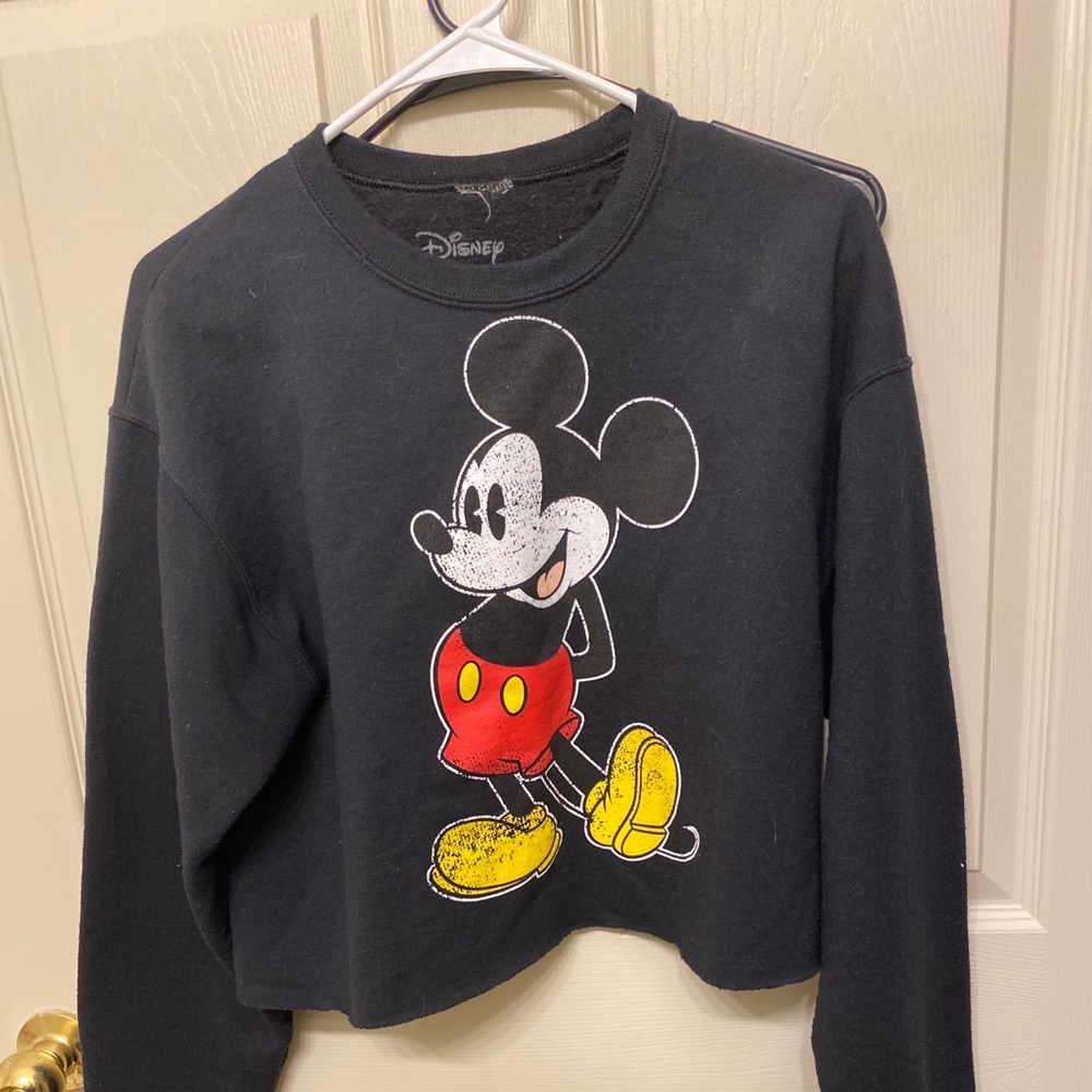 Mickey Mouse Crop Sweatershirt